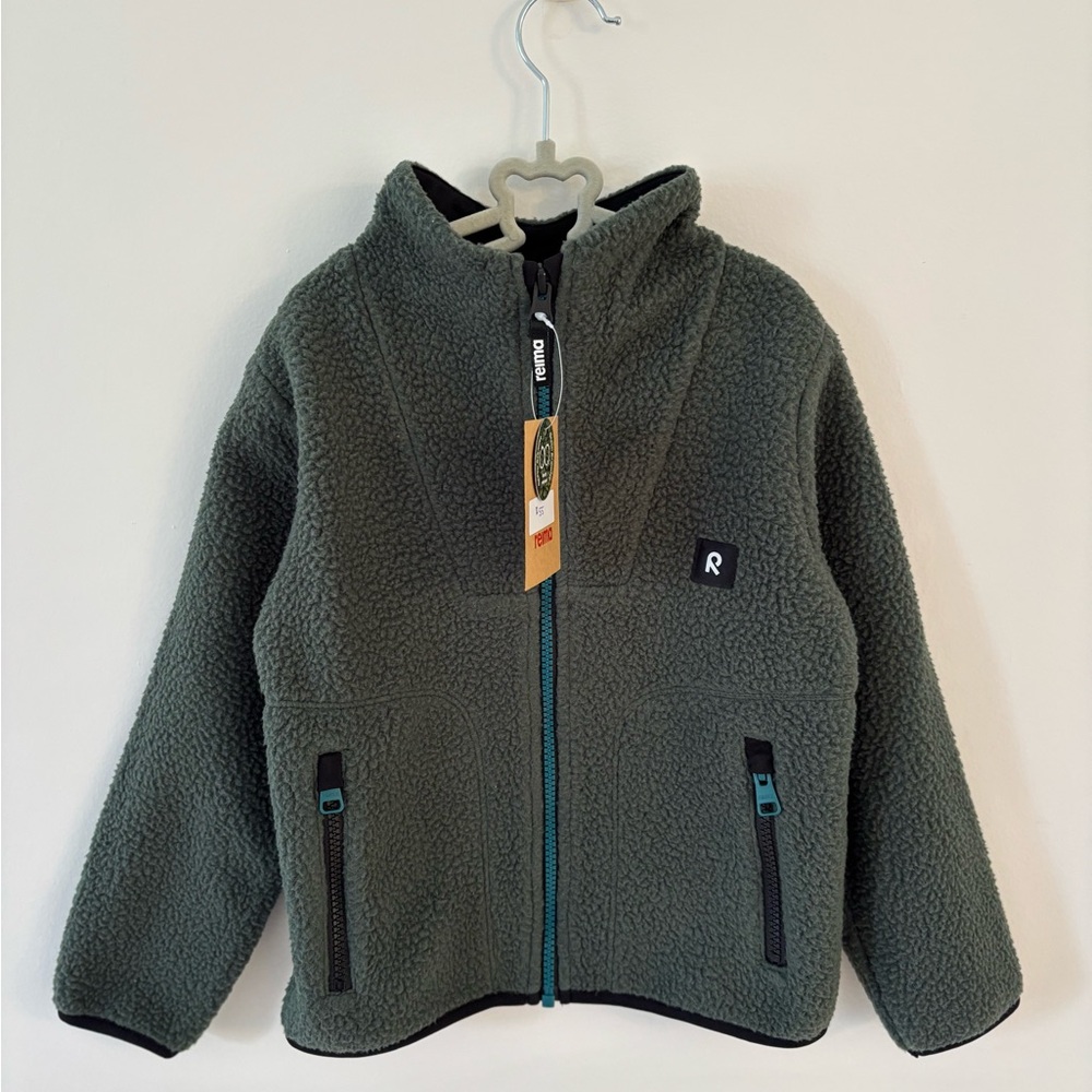 Reima Green Fleece Jacket with Zipper